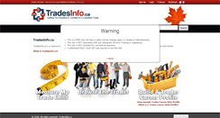 Desktop Screenshot of bc.tradesinfo.ca