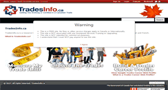 Desktop Screenshot of ab.tradesinfo.ca